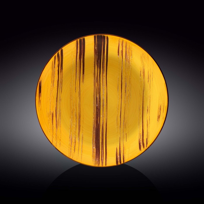 Тарелка глубокая Wilmax England Scratch, d=28.5 см, 500 мл, цвет жёлтый