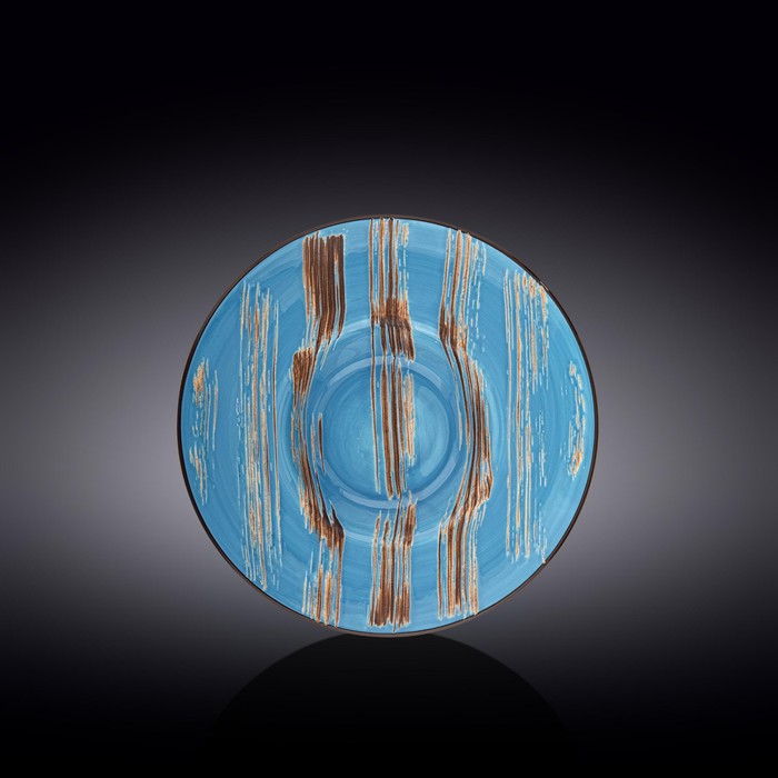 Тарелка глубокая Wilmax England Scratch, d=22.5 см, 1.1 л, цвет голубой тарелка глубокая wilmax scratch d 20 см 800 мл цвет голубой