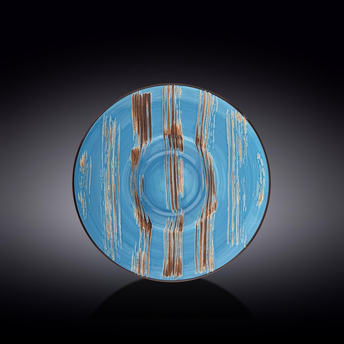 Тарелка глубокая Wilmax England Scratch, d=24 см, 200 мл, цвет голубой тарелка глубокая wilmax scratch d 20 см 800 мл цвет голубой