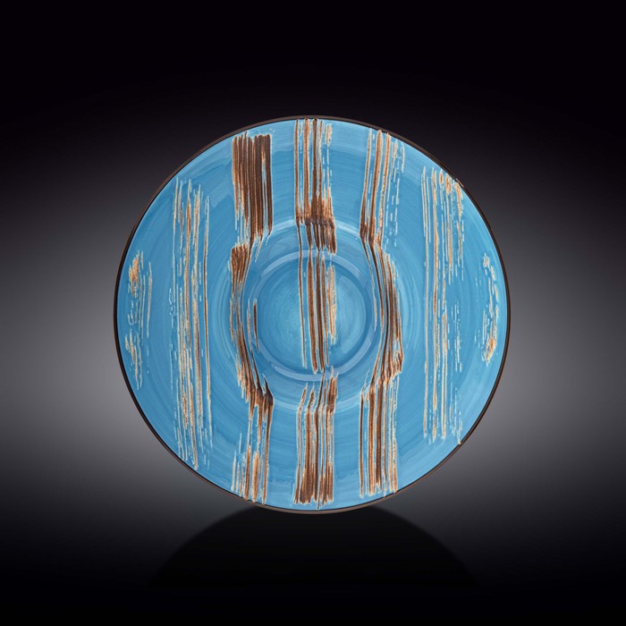 Тарелка глубокая Wilmax England Scratch, d=27 см, 250 мл, цвет голубой