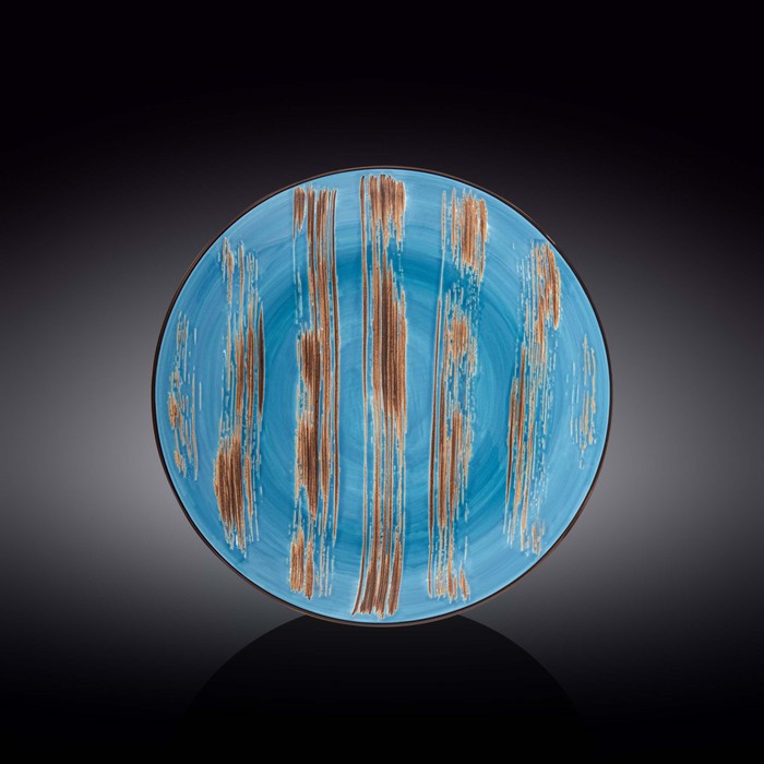Тарелка глубокая Wilmax England Scratch, d=25.5 см, 350 мл, цвет голубой тарелка глубокая wilmax scratch d 20 см 800 мл цвет голубой