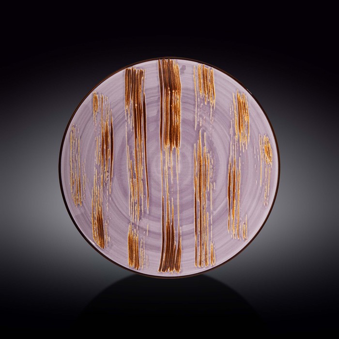 Тарелка круглая Wilmax England Scratch, d=28 см, цвет лавандовый