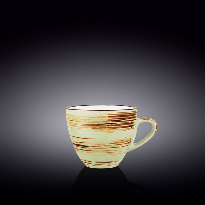 Чашка Wilmax England Spiral, 300 мл, цвет фисташковый