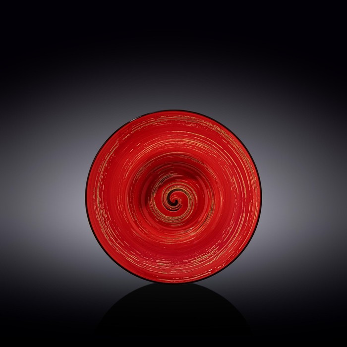 Тарелка глубокая Wilmax England Spiral, d=20 см, 800 мл, цвет красный тарелка глубокая wilmax scratch d 20 см 800 мл цвет голубой