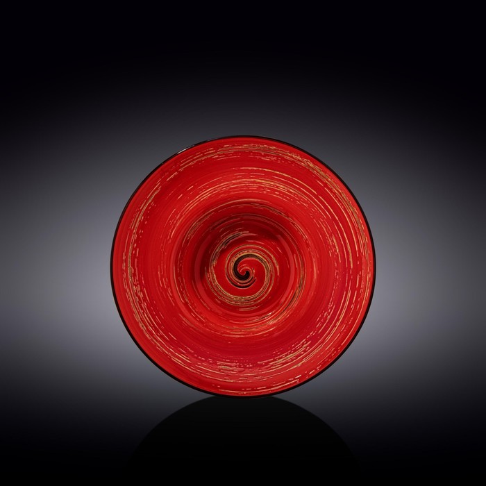 Тарелка глубокая Wilmax England Spiral, d=22.5 см, 1.1 л, цвет красный тарелка глубокая wilmax spiral d 25 5 см 1 5 л цвет лавандовый