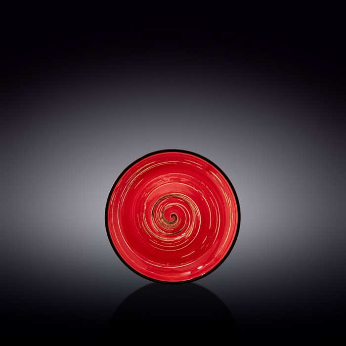 Блюдце Wilmax England Spiral, d=12 см, цвет красный блюдце wilmax england spiral d 14 см цвет лавандовый