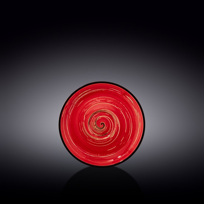 Блюдце Wilmax England Spiral, d=14 см, цвет красный блюдце wilmax england spiral d 14 см цвет лавандовый