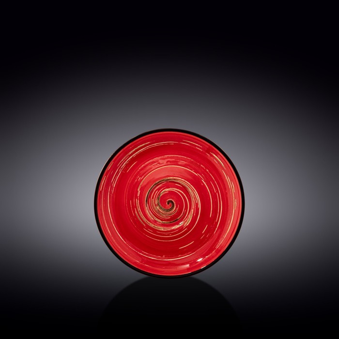 Блюдце Wilmax England Spiral, d=15 см, цвет красный блюдце wilmax england spiral d 14 см цвет лавандовый