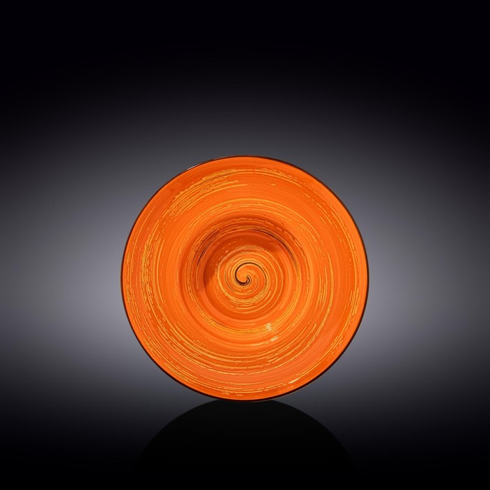 Тарелка глубокая Wilmax England Spiral, d=20 см, 800 мл, цвет оранжевый тарелка глубокая wilmax spiral d 25 5 см 350 мл цвет оранжевый