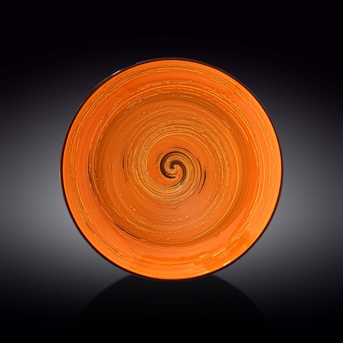 Тарелка глубокая Wilmax England Spiral, d=28.5 см, 500 мл, цвет оранжевый тарелка глубокая wilmax spiral d 28 5 см 500 мл цвет фисташковый