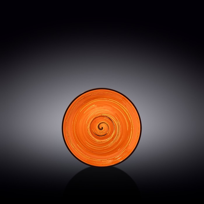 Блюдце Wilmax England Spiral, d=12 см, цвет оранжевый блюдце wilmax england spiral d 15 см цвет жёлтый