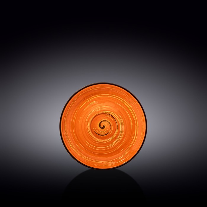 фото Блюдце wilmax england spiral, d=14 см, цвет оранжевый