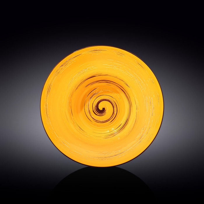 Тарелка глубокая Wilmax England Spiral, d=25.5 см, 1.5 л, цвет жёлтый тарелка глубокая wilmax spiral d 25 5 см 1 5 л цвет голубой