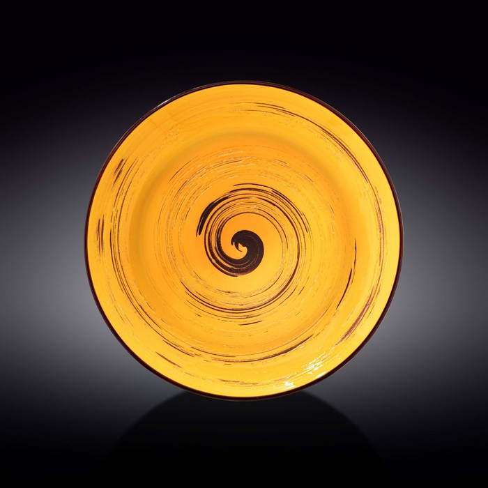 Тарелка глубокая Wilmax England Spiral, d=28.5 см, 500 мл, цвет жёлтый тарелка глубокая wilmax spiral d 28 5 см 500 мл цвет фисташковый
