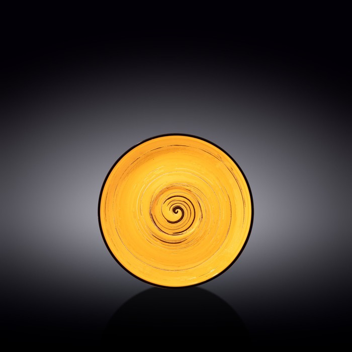 Блюдце Wilmax England Spiral, d=15 см, цвет жёлтый блюдце wilmax england spiral d 15 см цвет жёлтый
