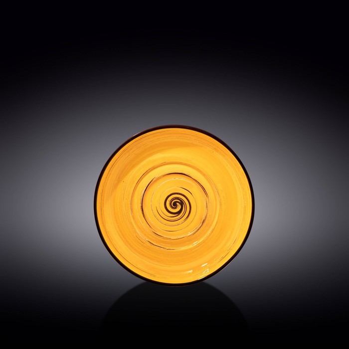 Блюдце универсальное Wilmax England Spiral, d=16 см, цвет жёлтый блюдце wilmax england spiral d 15 см цвет жёлтый