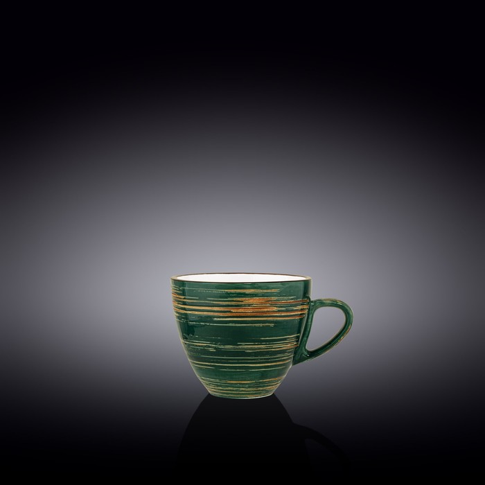 Чашка Wilmax England Spiral, 190 мл, цвет зелёный