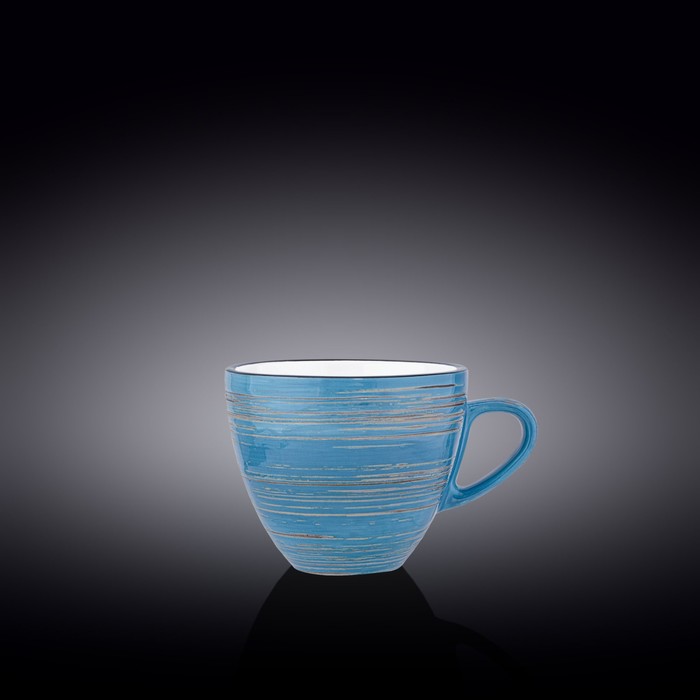 Чашка Wilmax England Spiral, 300 мл, цвет голубой чашка wilmax england spiral 300 мл цвет красный