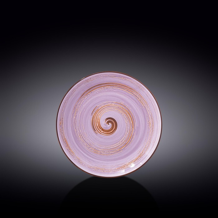 Тарелка круглая Wilmax England Spiral, d=18 см, цвет лавандовый тарелка trent круглая d 18 см