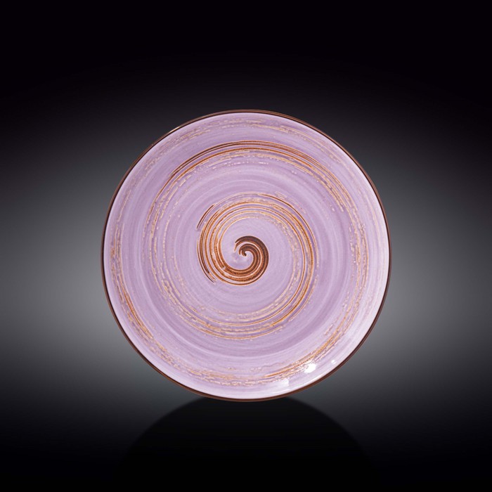 

Тарелка круглая Wilmax England Spiral, d=25.5 см, цвет лавандовый