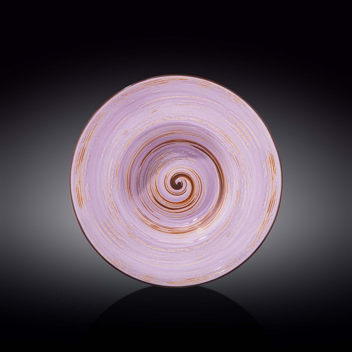 Тарелка глубокая Wilmax England Spiral, d=25.5 см, 1.5 л, цвет лавандовый тарелка глубокая wilmax spiral d 25 5 см 1 5 л цвет лавандовый