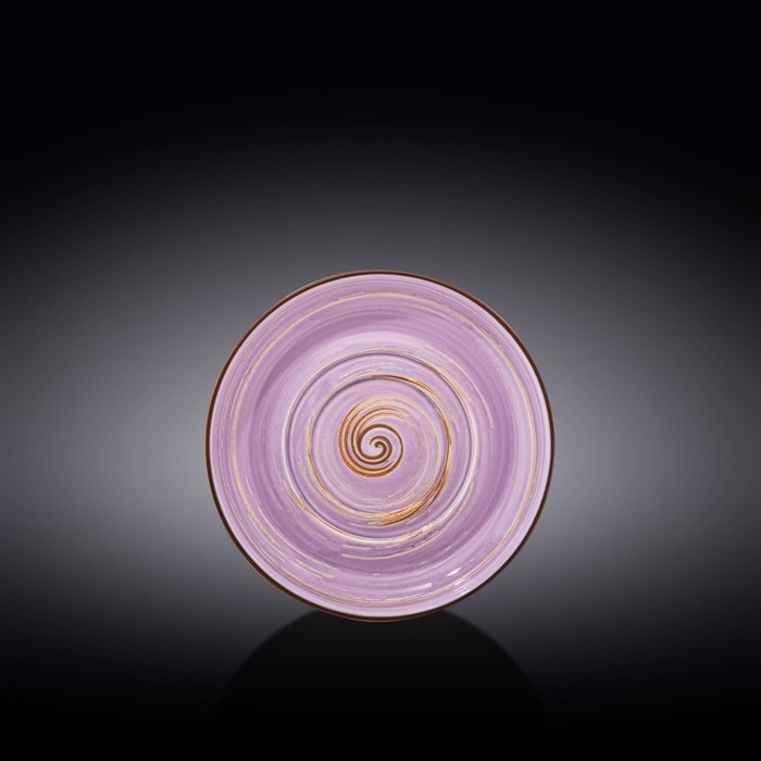 Блюдце универсальное Wilmax England Spiral, d=16 см, цвет лавандовый блюдце wilmax england spiral d 14 см цвет лавандовый