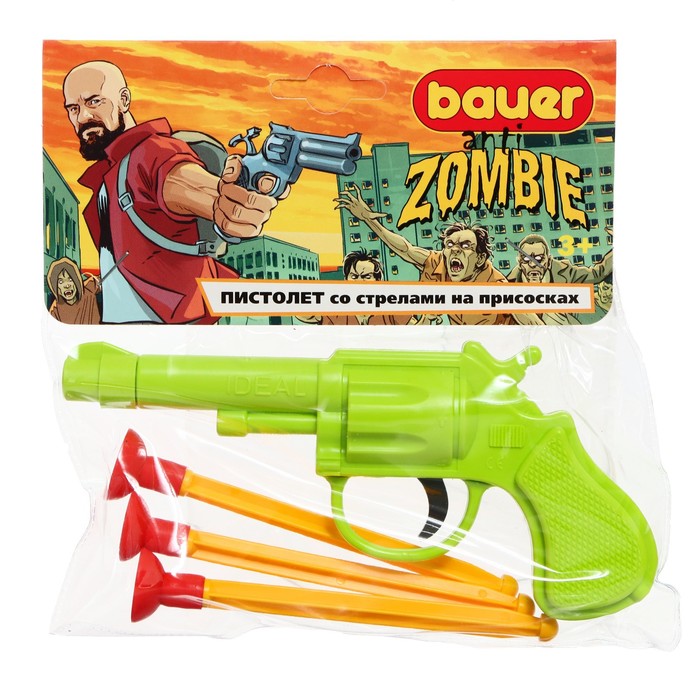 Пистолет «Анти-зомби», со стрелами на присосках