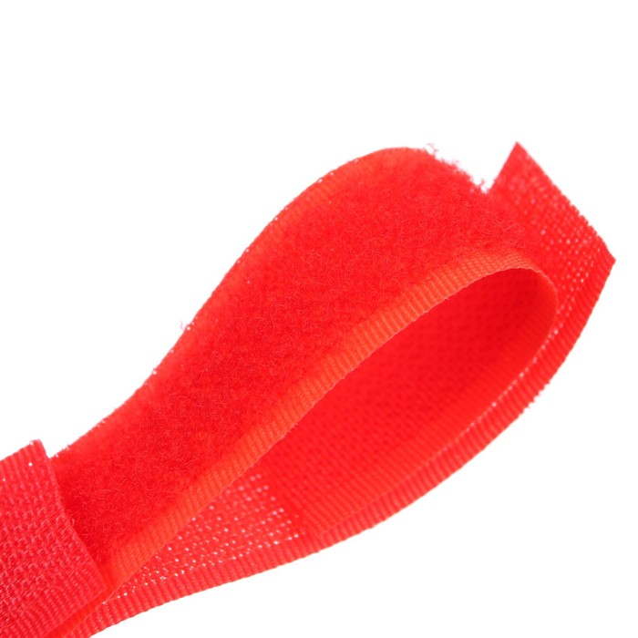 Крючок пластиковый для коляски на липучке, цвет красный