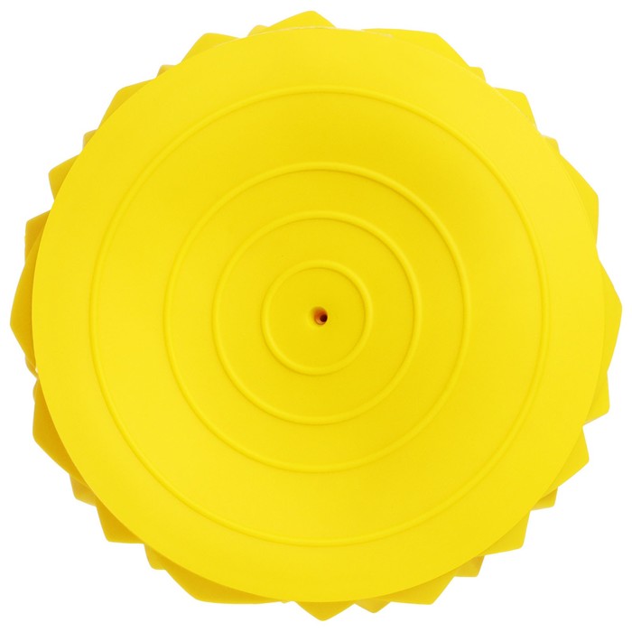Полусфера массажная 16 х 16 х 9 см, вес 250 гр, цвет желтый