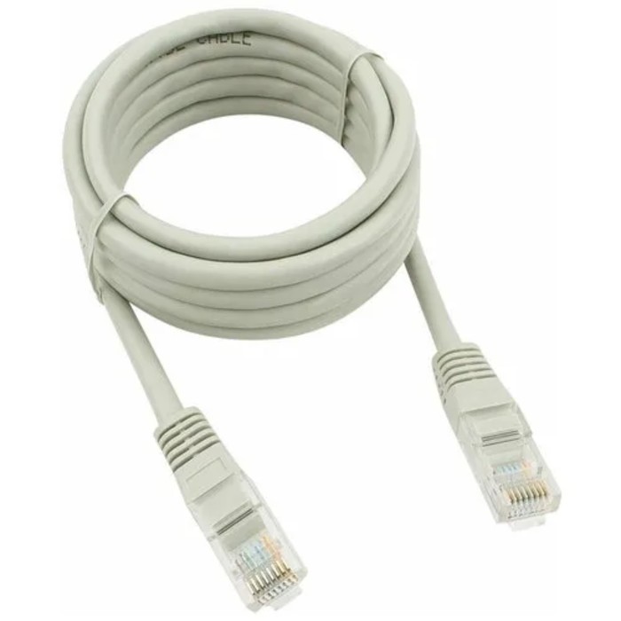 

Патч-корд Гарнизон PC-UTP-5e-3, UTP 5е кат., RJ-45(m)-RJ-45(m), 3 м, серый