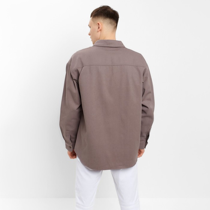 Рубашка мужская MIST oversize р.54, серый