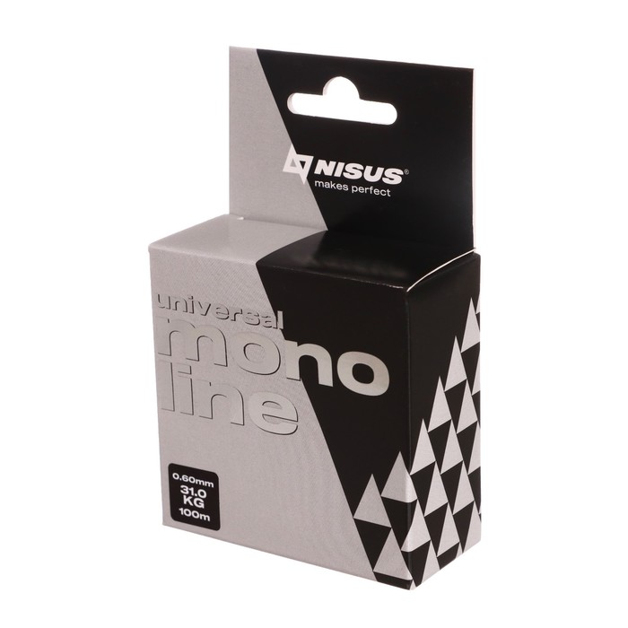 

Леска NISUS MONOLINE Universal, диаметр 0.6 мм, тест 31 кг, 100 м, прозрачная