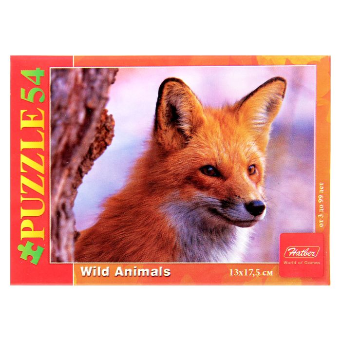 Пазлы "Дикие животные", 54 элемента