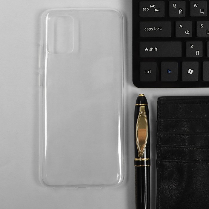 

Чехол PERO, для телефона Samsung A02S, силиконовый, прозрачный