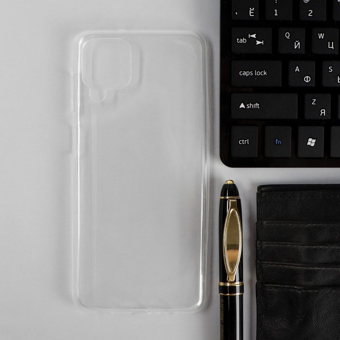 Чехол PERO, для телефона Samsung A12, силиконовый, прозрачный чехол pero для телефона honor 50 lite силиконовый прозрачный