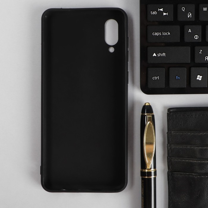 фото Чехол pero, для телефона samsung a02, силиконовый, черный