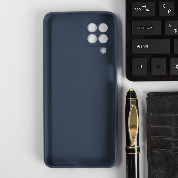 фото Чехол pero, для телефона samsung a22, силиконовый, синий