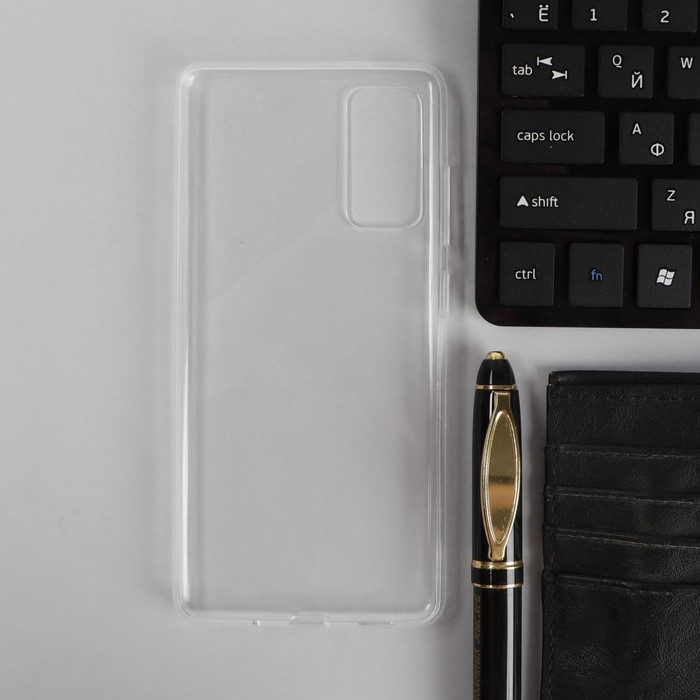 

Чехол PERO, для телефона Samsung S20 FE, силиконовый, прозрачный
