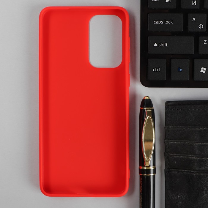 фото Чехол pero, для телефона samsung a33, силиконовый, красный