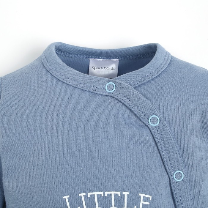 фото Комбинезон крошка я street style, рост 62-68 см, голубой