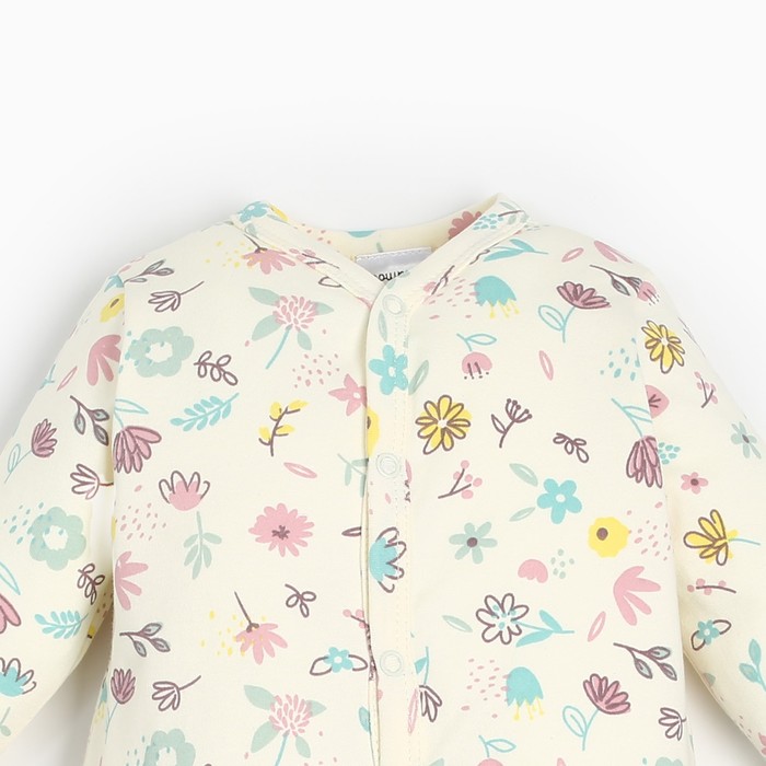 фото Комбинезон крошка я flower, рост 74-80 см, бежевый