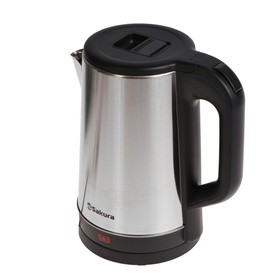 

Чайник электрический Sakura SA-2167BK, металл, 1.8 л, 1800 Вт, серо-чёрный