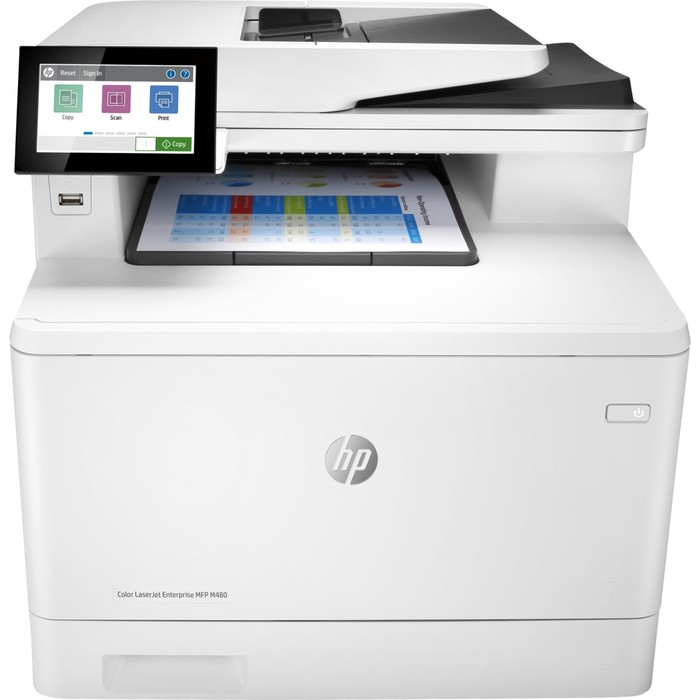 МФУ, лаз цветная печать HP Color LaserJet Enterprise MFP M480f, А4, Duplex