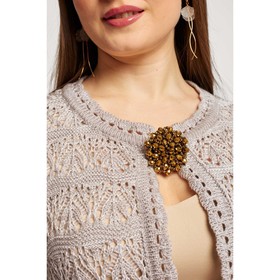 

Кардиган женский, размер 60, цвет кофейный