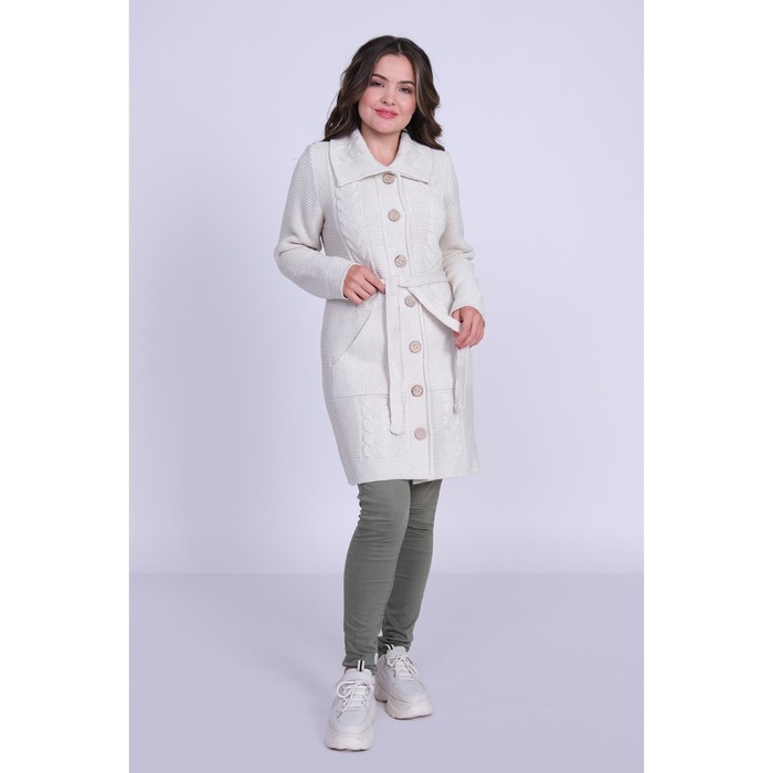 

Кардиган женский, размер 56, цвет бежевый