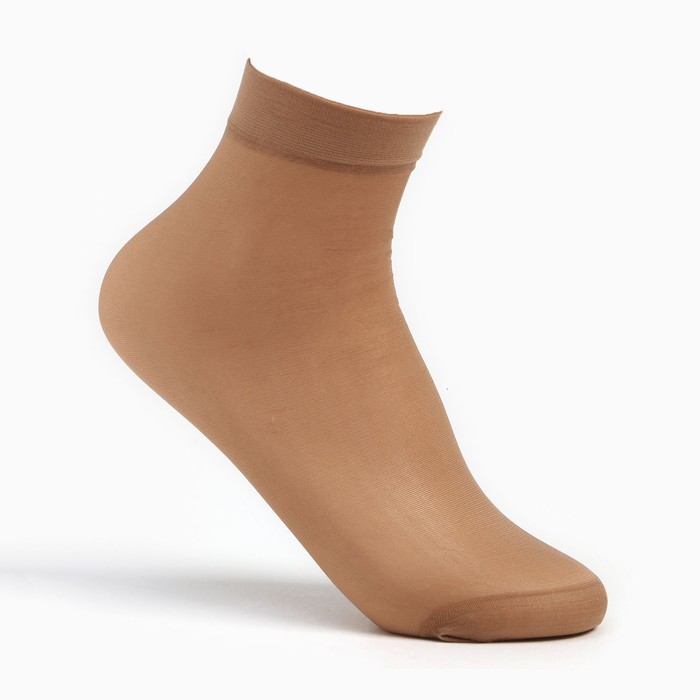 Носки женские капроновые (10 пар), цвет бежевый МИКС, размер one size капроновые носки deseo цвет черный размер one size