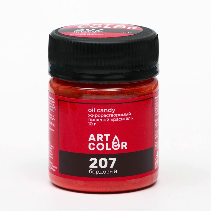 

Сухие красители Art color Oil Candy Бордовый 10 г