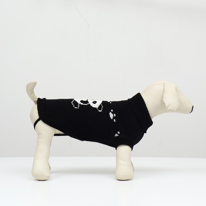 фото Свитер "мишка",xs (дс 17, ош 17, ог 23-37 см), чёрный