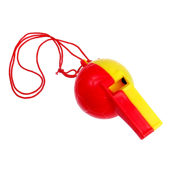 Свисток "Футбольный мячик", цвета МИКС