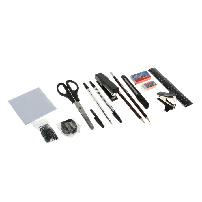 Набор настольный канцелярский 14 предметов Erich Krause "Виктория", черный